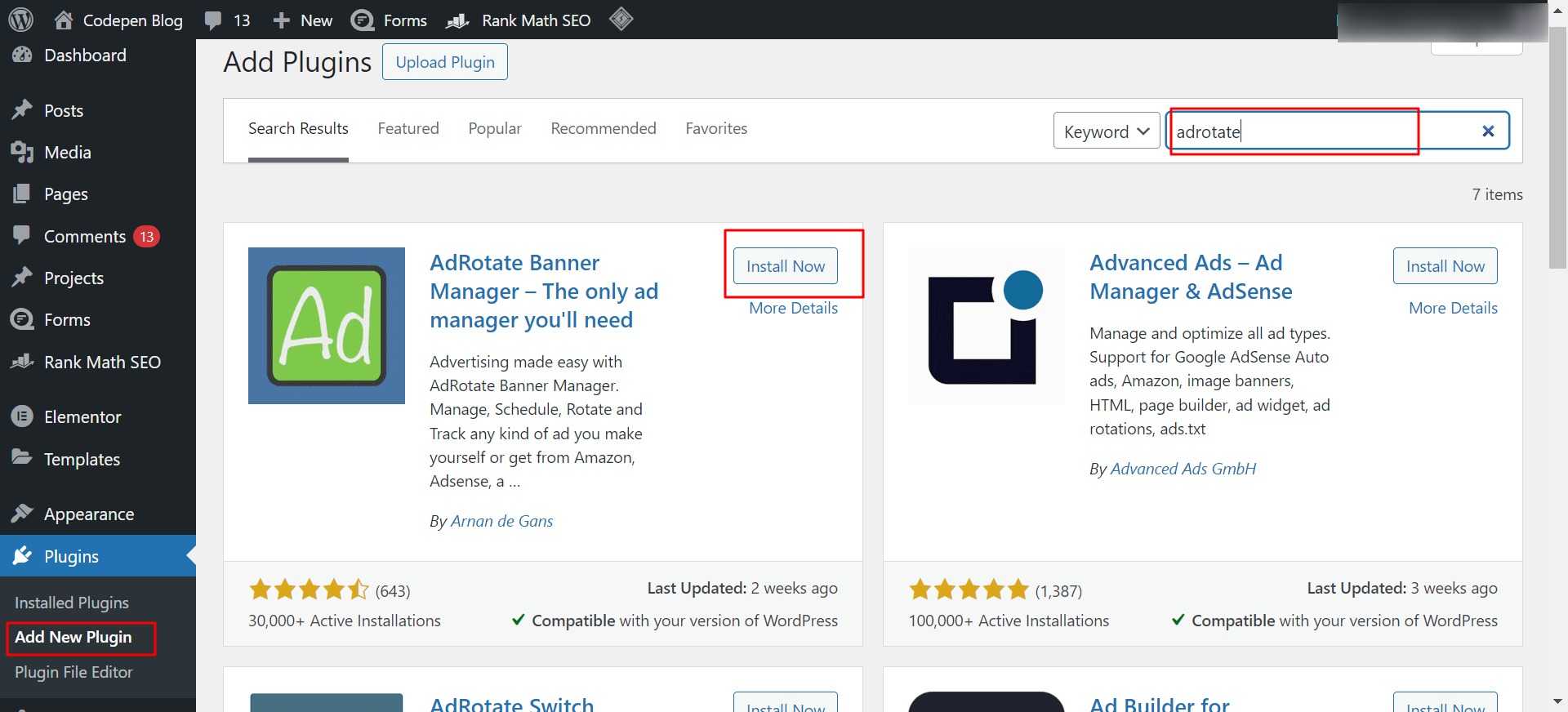 Adrotate Plugins