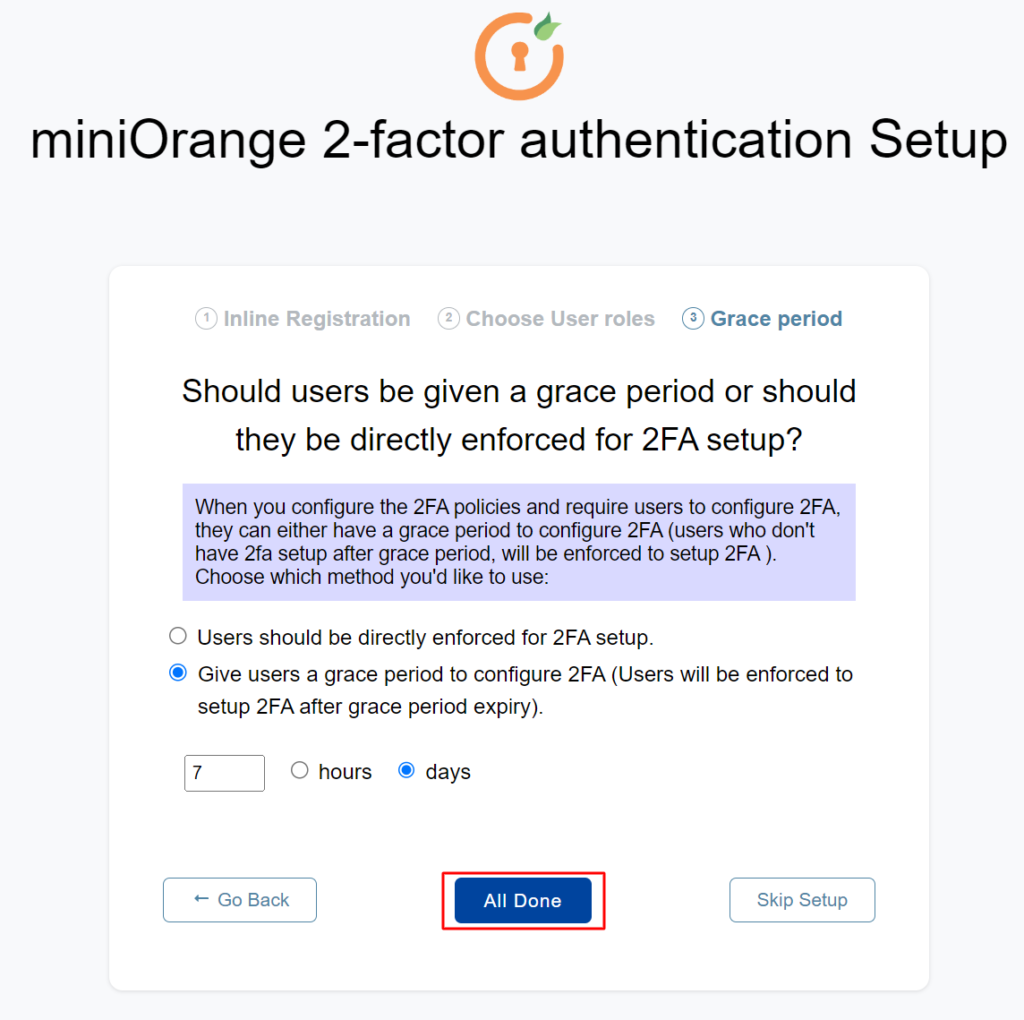miniOrange-2FA-›-Setup-Wizard 4