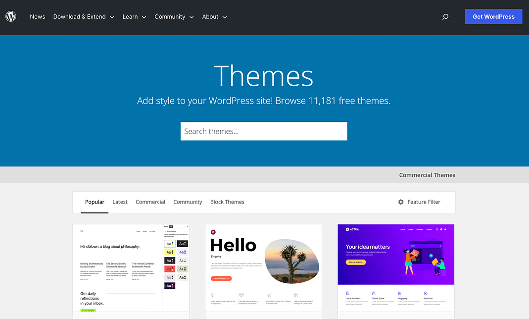 wordpress-theme-directory