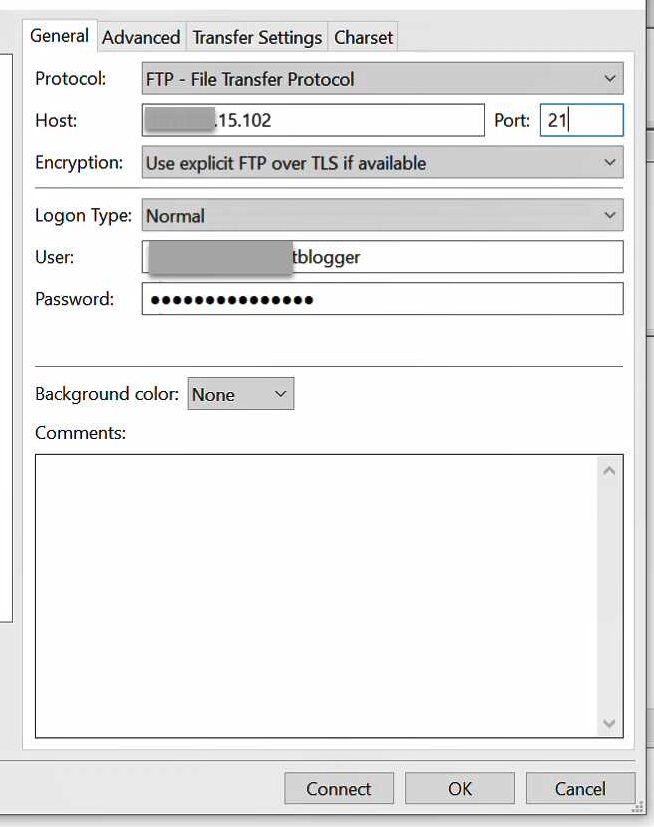 ftp account details