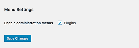 plugin menu