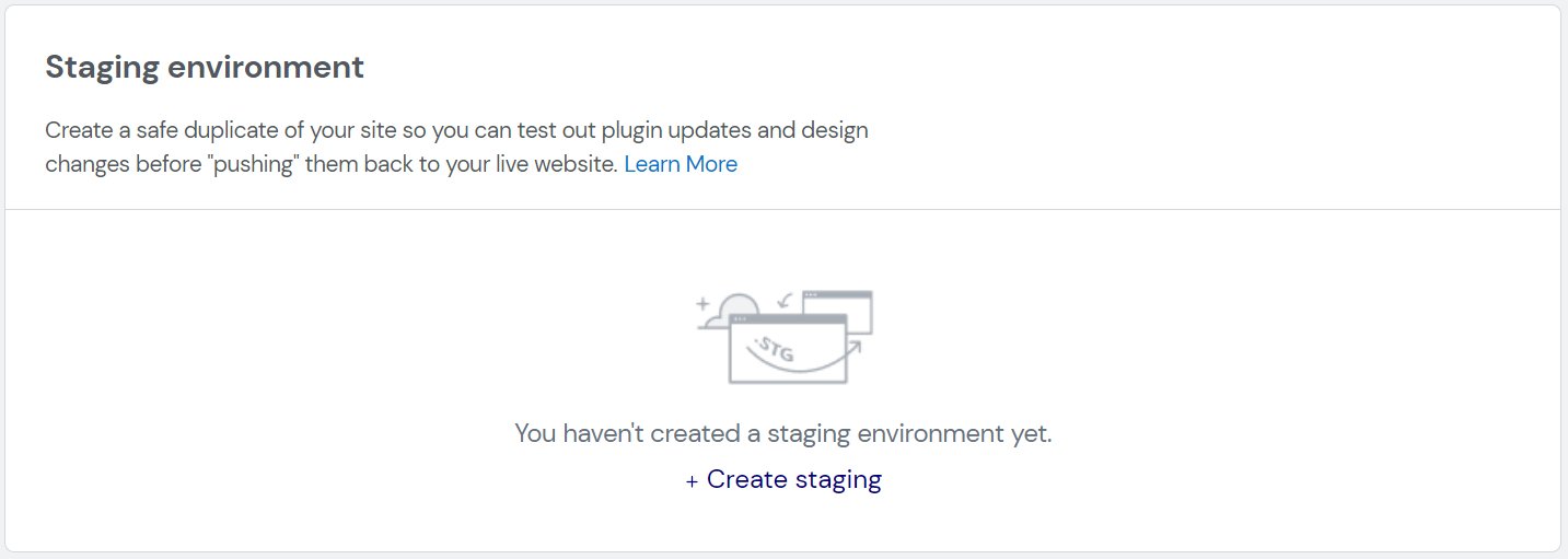 staging-environment