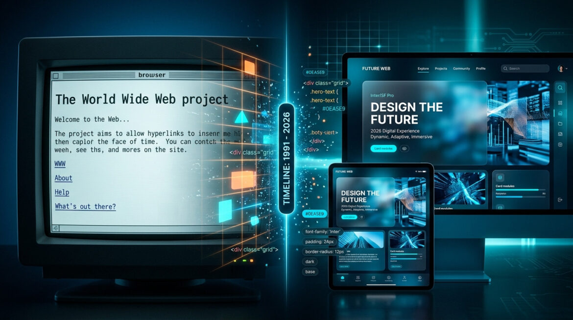 website design evolution, web design history, responsive design 2026