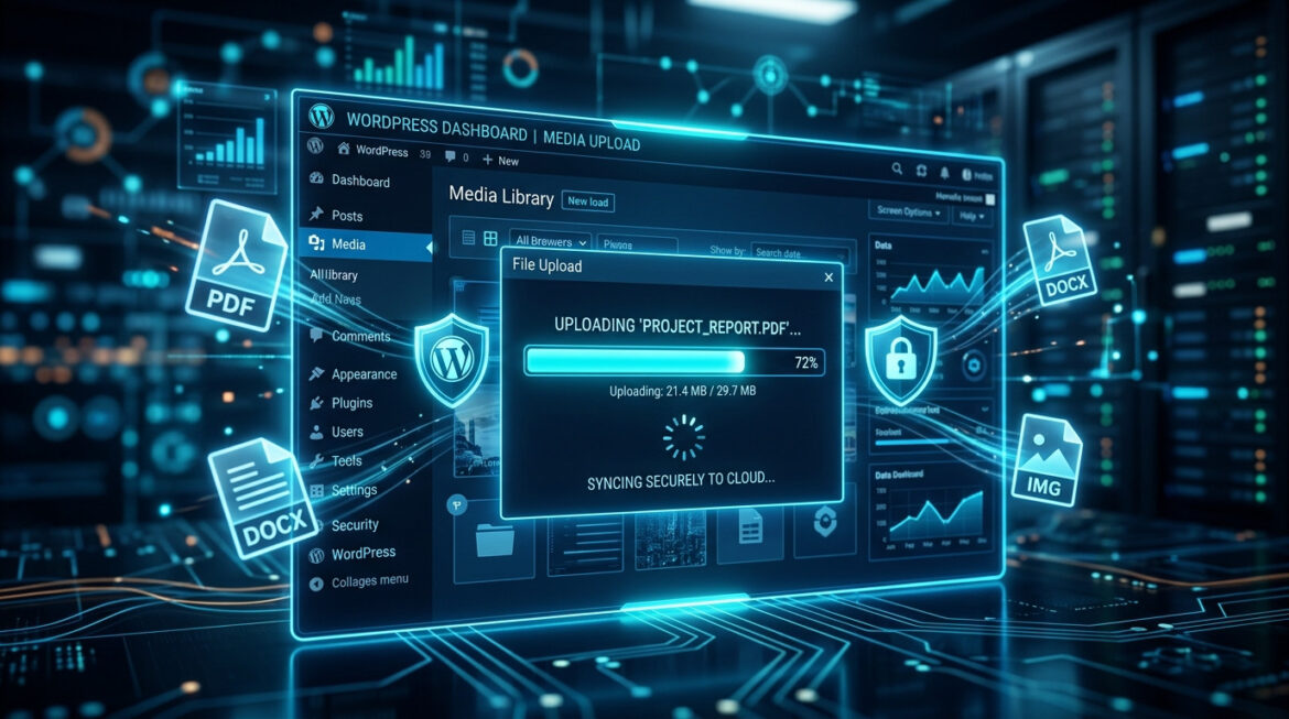 file upload form WordPress, WordPress file upload, secure file upload, chunked uploads, REST API upload