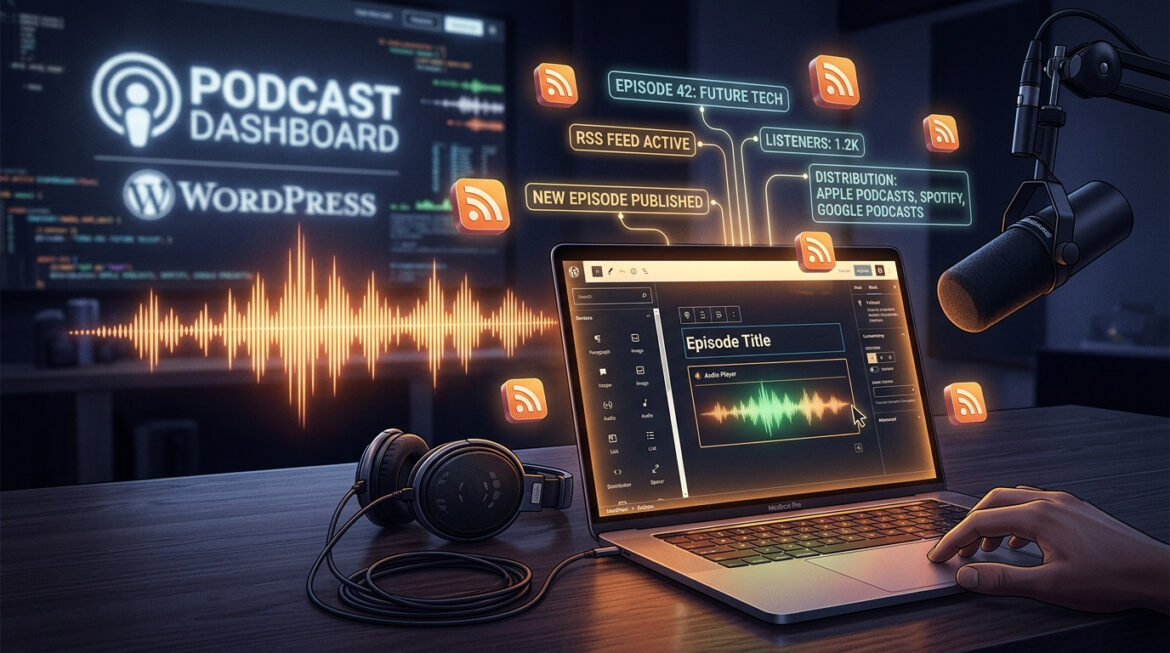 WordPress podcast theme, podcasting 2.0, block theme, core web vitals