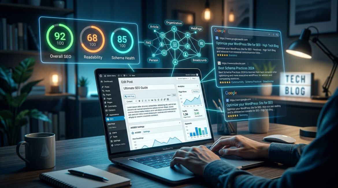WordPress SEO plugin, Yoast SEO review, schema markup