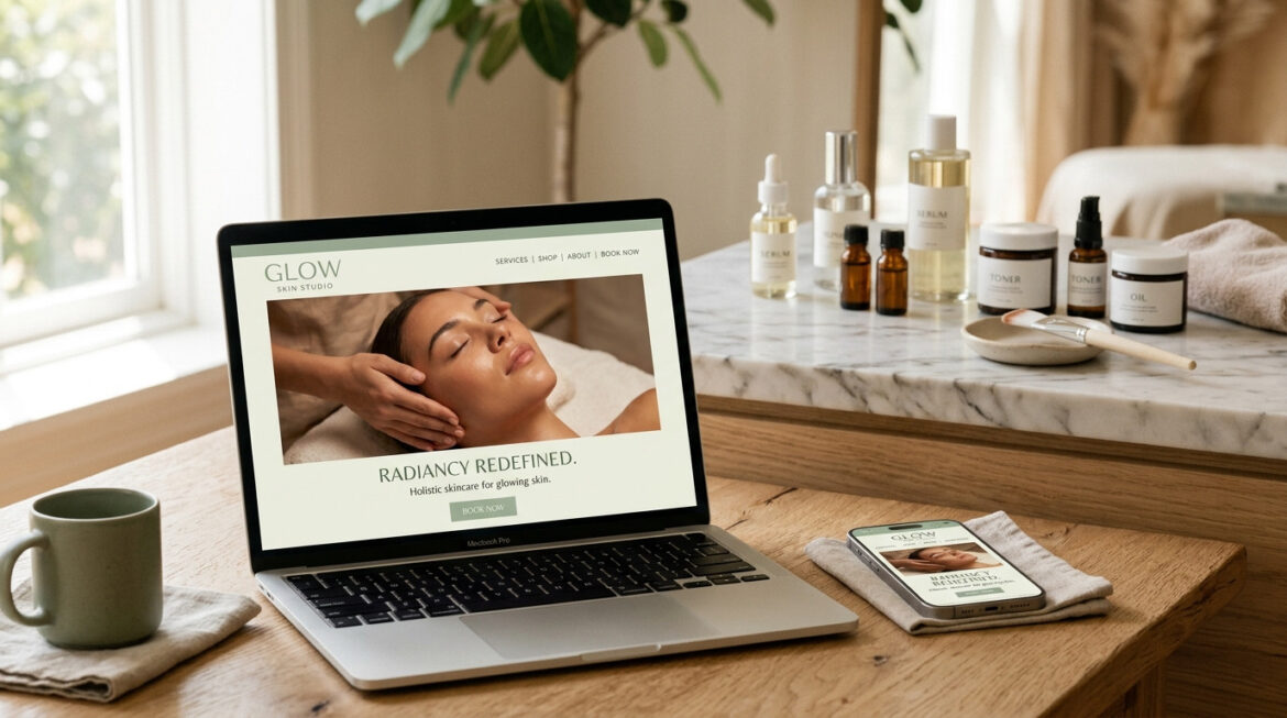 esthetician layout pack for Divi, Divi 5 esthetician template, skincare website design, Divi layout pack setup